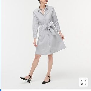 J.crew tie-waist shirtdress in size 4
